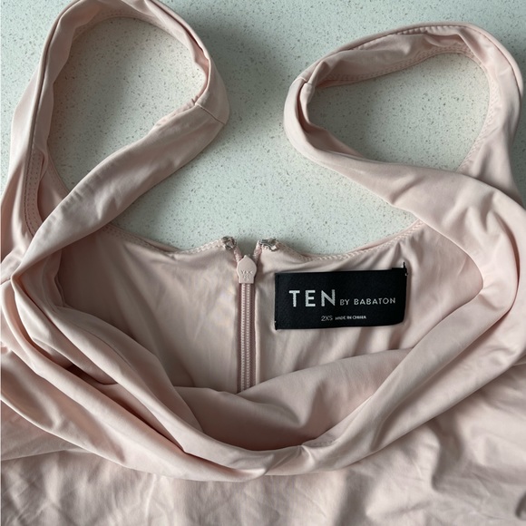 Aritzia Ten by Babaton Sparkle Dress in “Rose quartz” a light pink - Picture 5 of 6